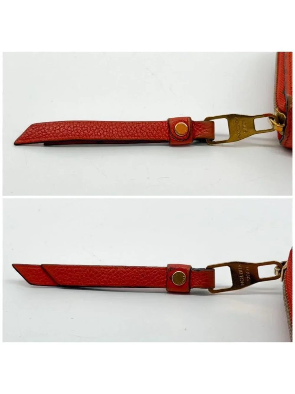 Louis Vuitton Zippy Wallet Empreinte Orange Round